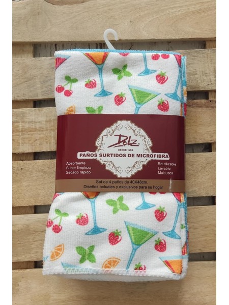 Paño Cocina Microfibra Set 4 Ud 2