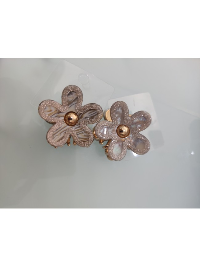 Pinzas metálicas flor