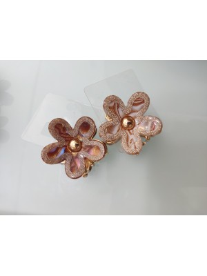 Pinzas metálicas flor