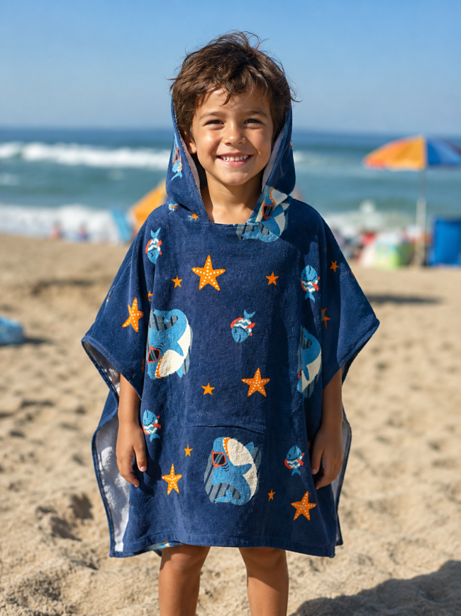 Capas de baño niño marino