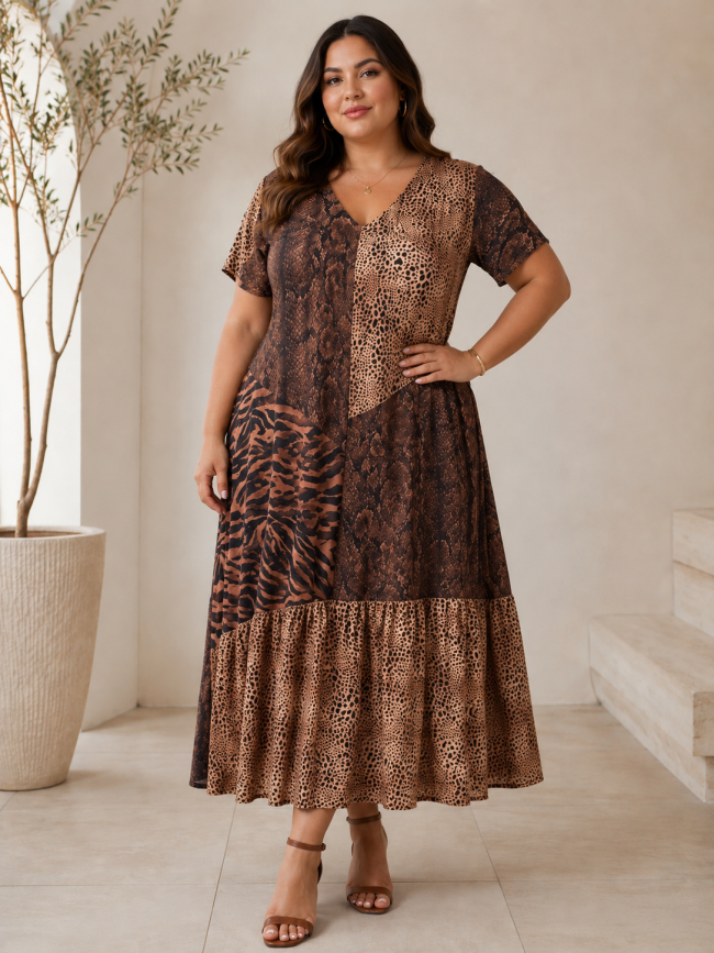 Vestido animal print ADET