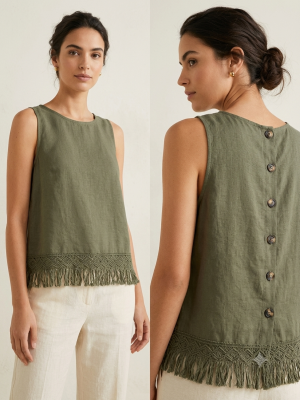 Blusa Inés flecos