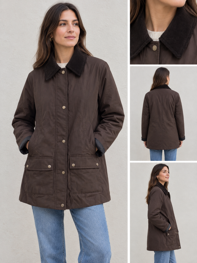 Parka tipo Barbour