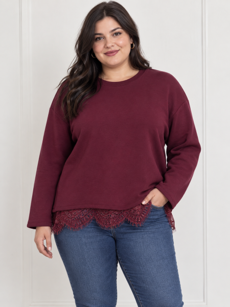 Sudadera Renesme encaje