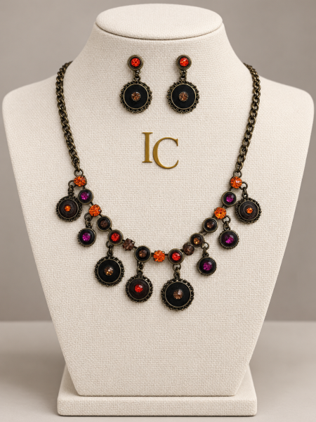 Conjunto de gargantilla y pendientes