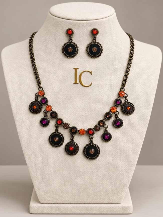 Conjunto de gargantilla y pendientes