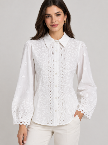 Camisa Naomi bordada