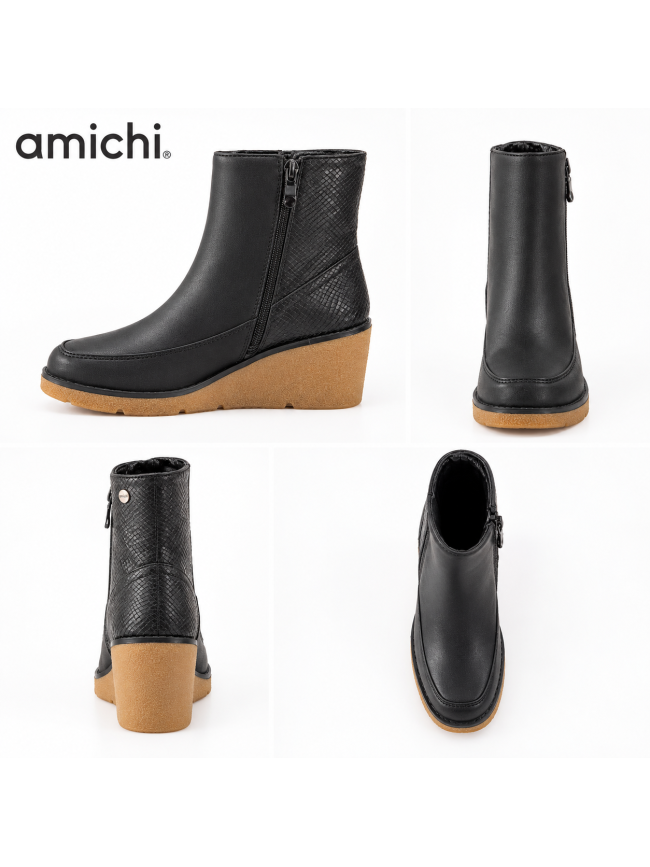 Botín negro Amichi