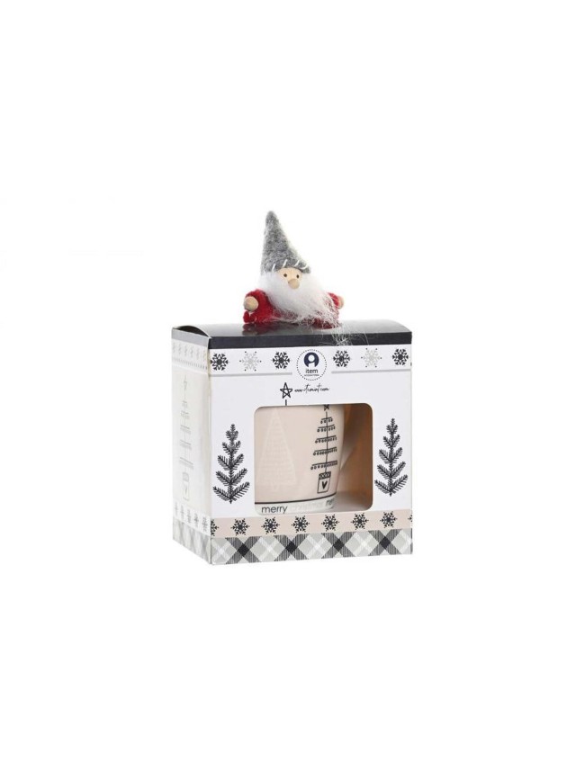 Set taza y muñeco navideño
