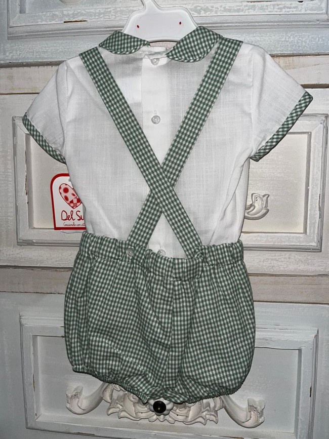 Conjunto 2Pzs Bebe Niño Cuadros Vichy