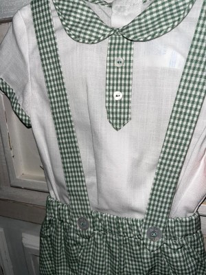 Conjunto 2Pzs Bebe Niño Cuadros Vichy