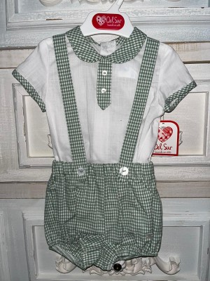 Conjunto 2Pzs Bebe Niño Cuadros Vichy