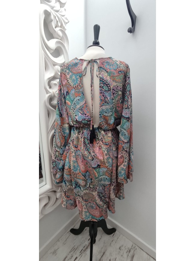 Vestido Indio Manga Murcielago