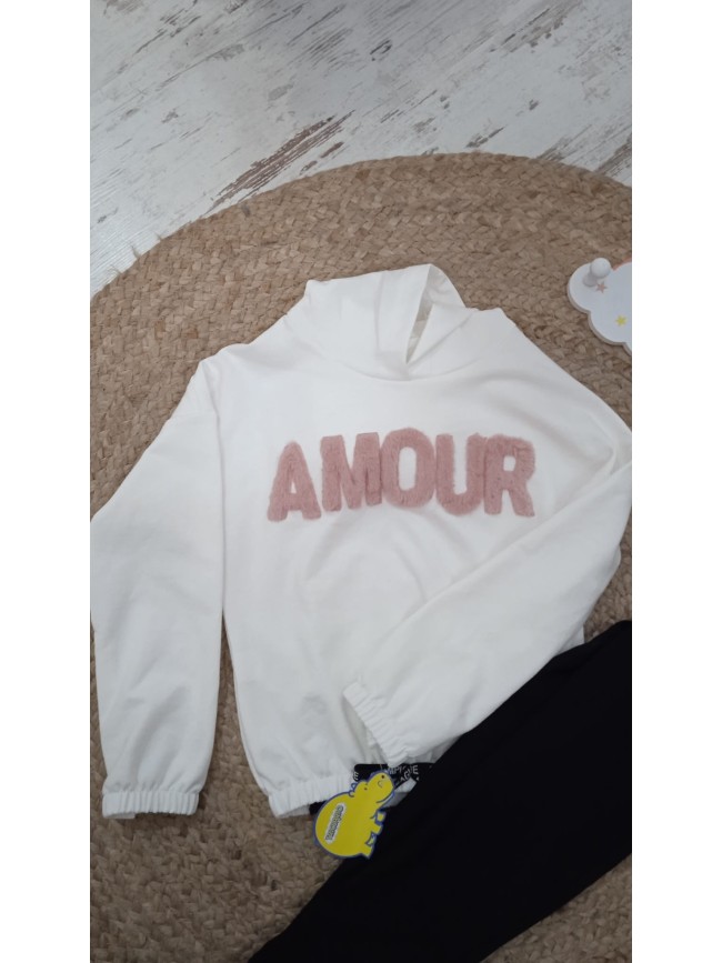 Conjunto Sudadera Amour Y Malla