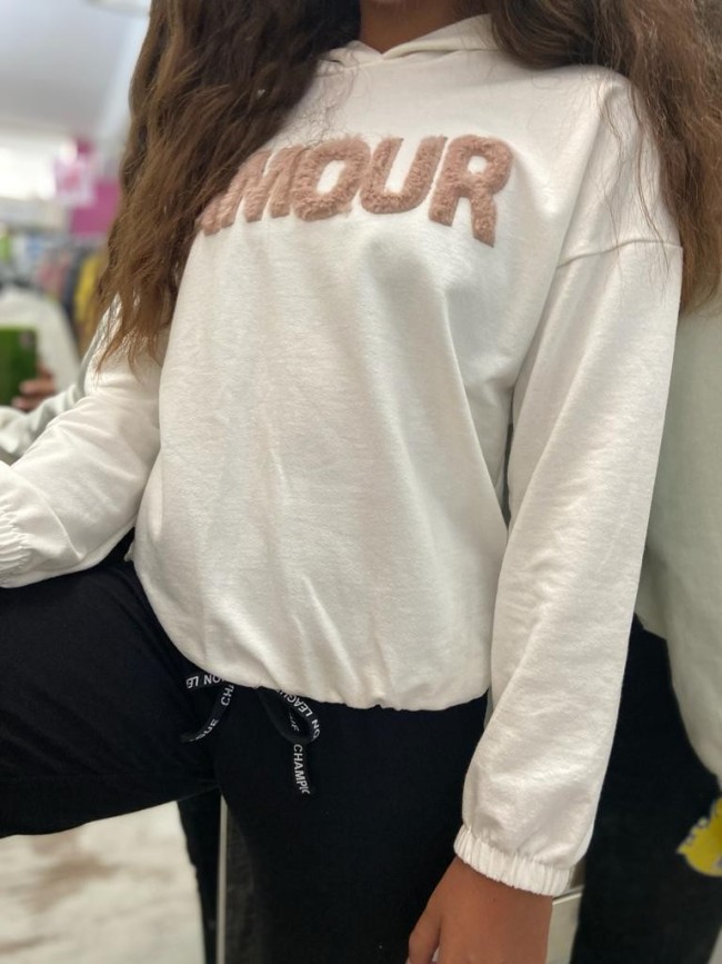 Conjunto Sudadera Amour Y Malla