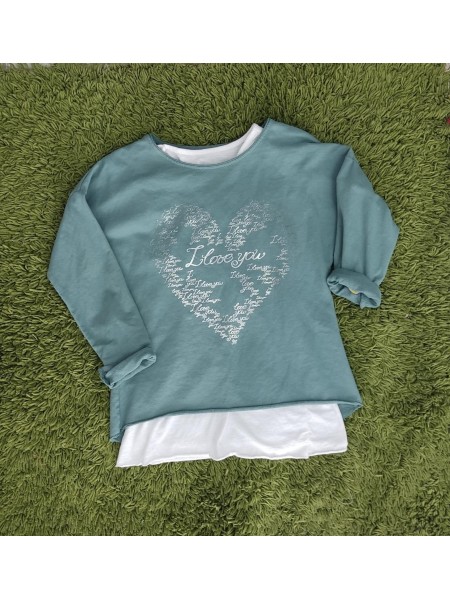 Sudadera Basica Blanca Niña