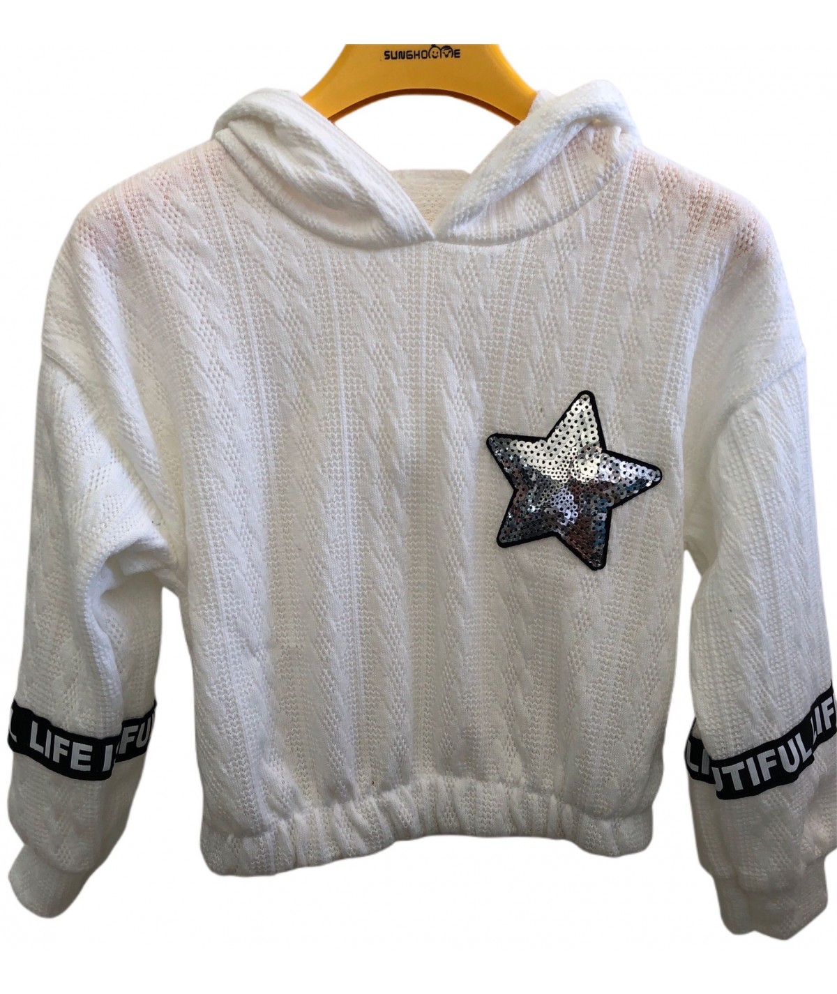 SUDADERA TRENZADA ESTRELLA