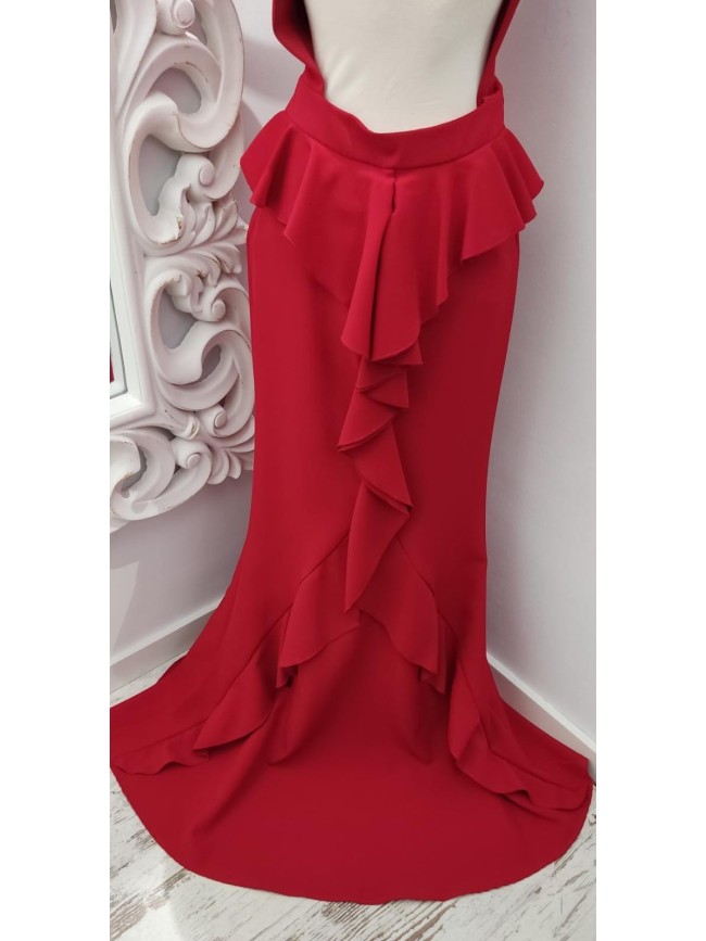 Vestido Lam Cola Volante