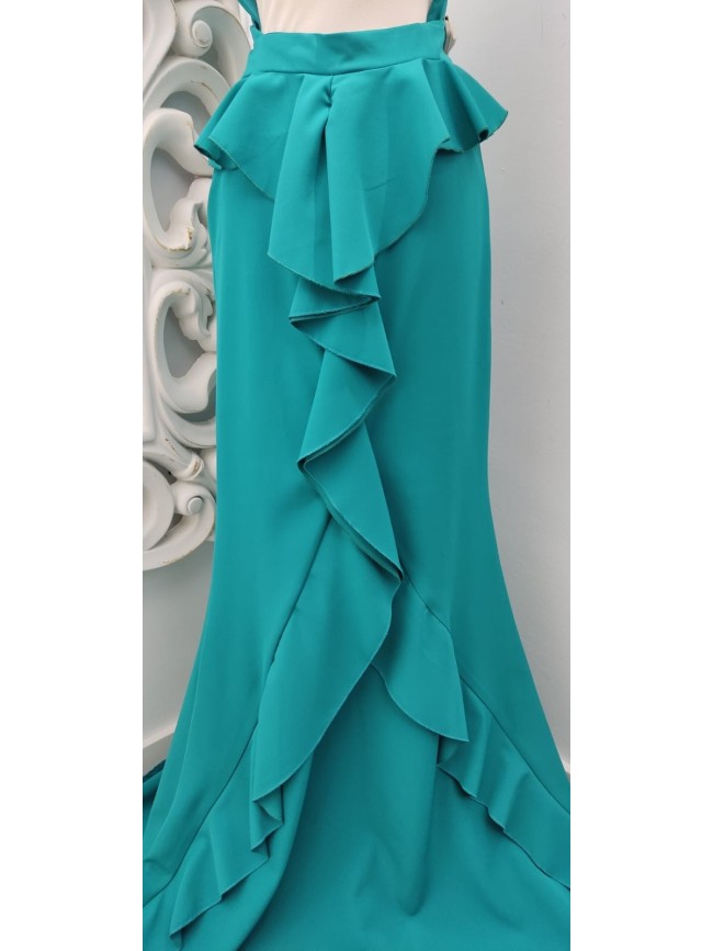 Vestido Lam Cola Volante