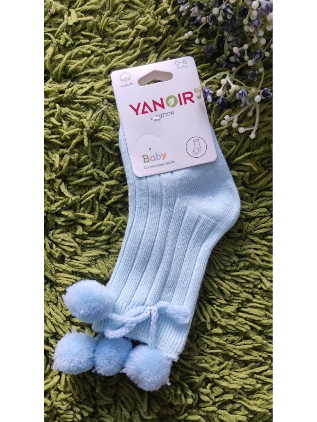 Calcetin Bebe Borlones