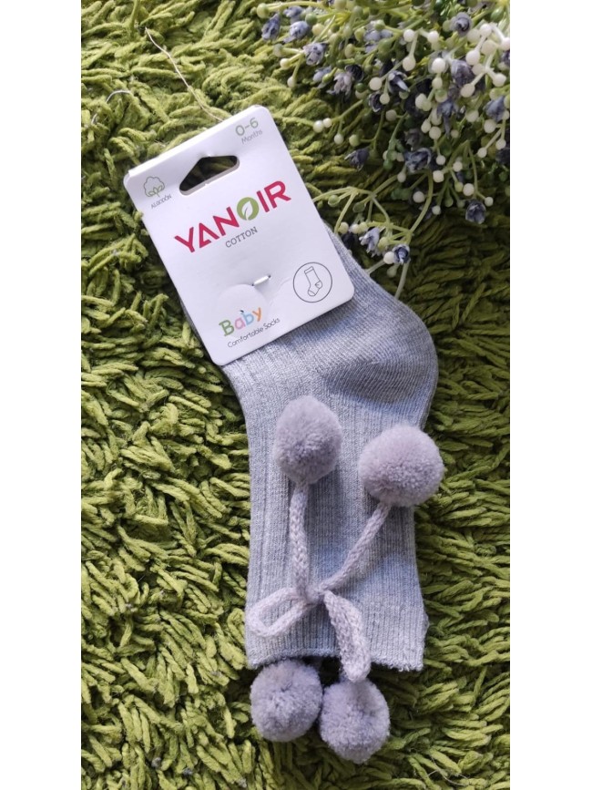 Calcetin Bebe Borlones