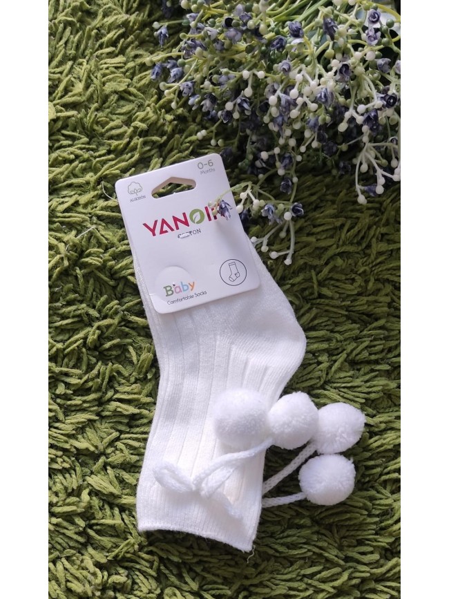 Calcetin Bebe Borlones