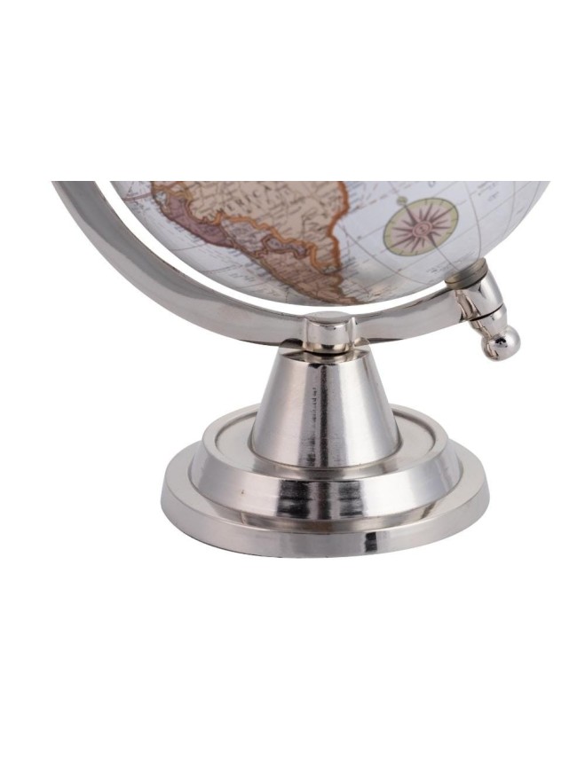 Bola Del Mundo Aluminio Plata