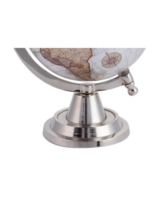 Bola Del Mundo Aluminio Plata