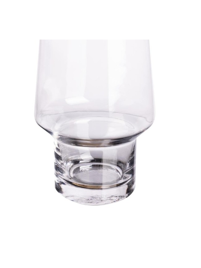 Jarron De Cristal Base Circular