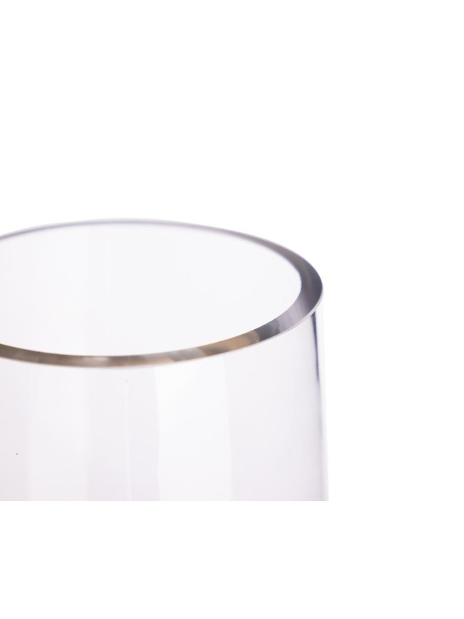 Jarron De Cristal Base Circular