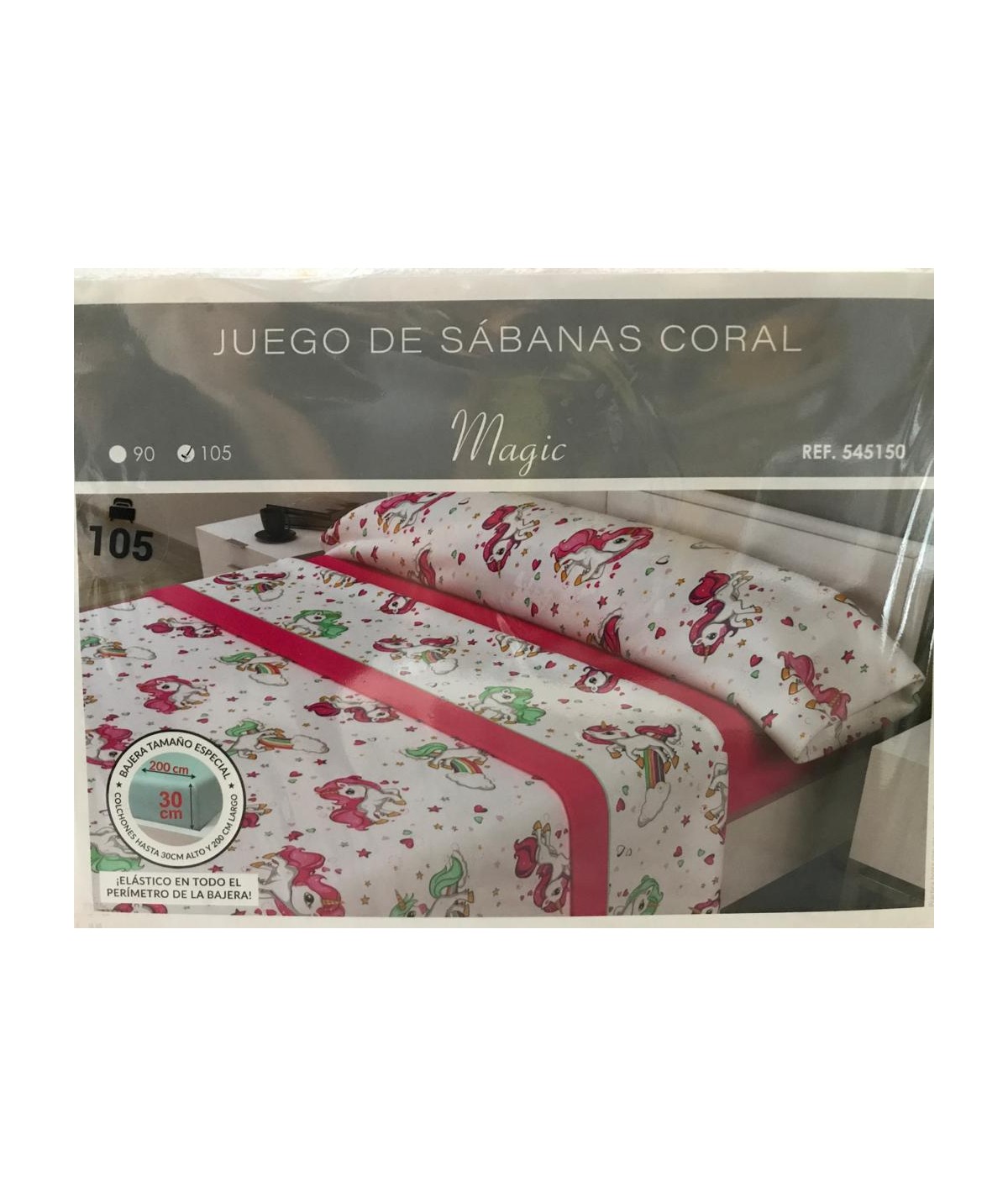 JUEGO SÁBANAS CORALINA 105 INFANTIL