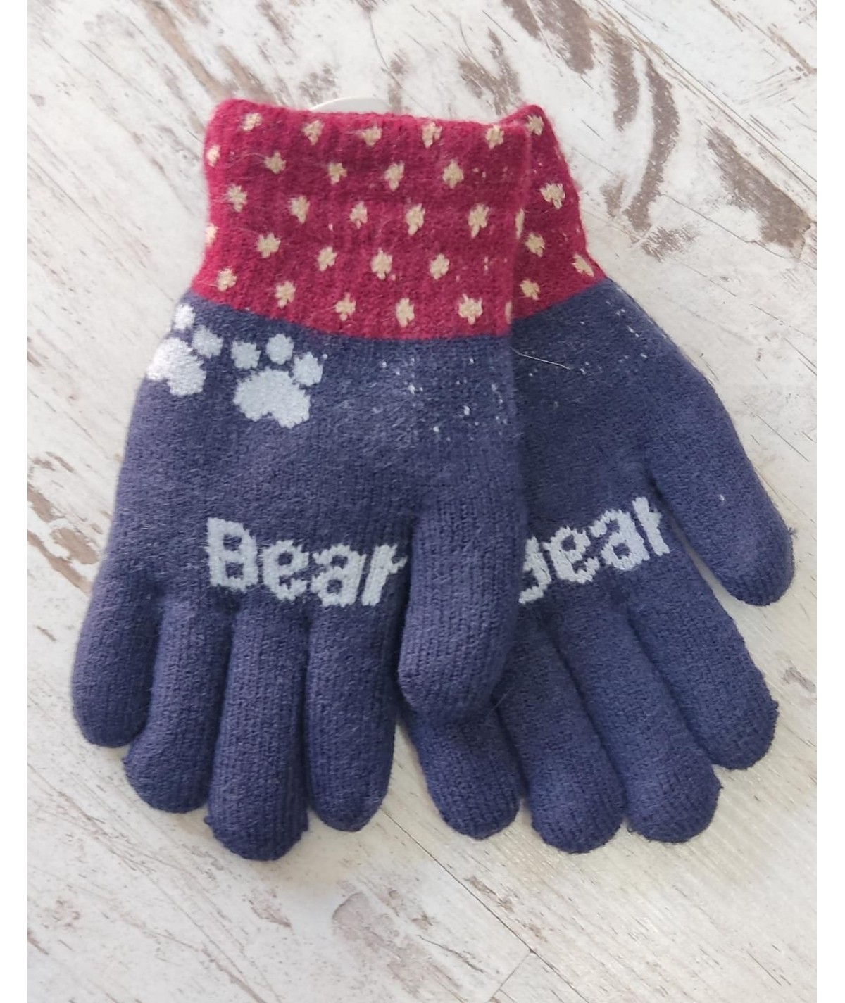 GUANTES LANA UNOSEX BEAR F/BORREGUITO