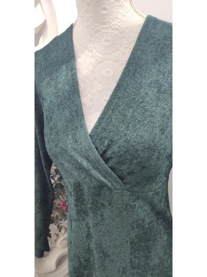 Vestido Corte Alto Brilli Semi Terciopelo