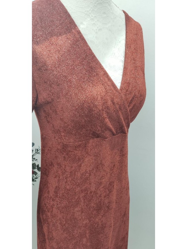 Vestido Corte Alto Brilli Semi Terciopelo