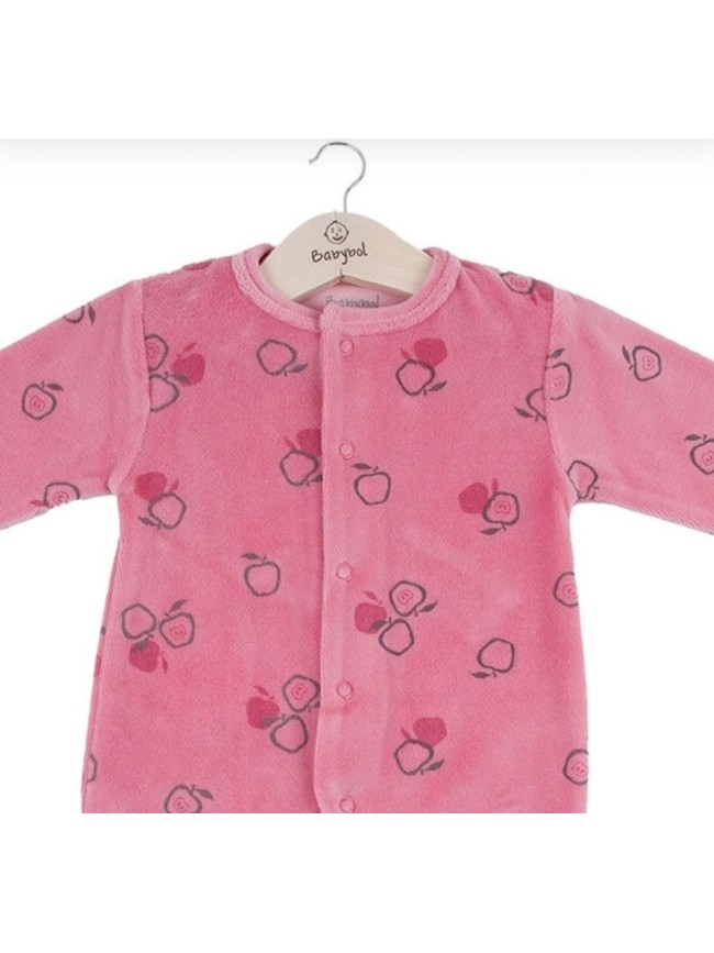 Pelele Unisex Manga Larga Manzanas