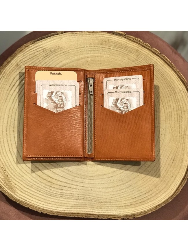 Billetero Caballero Vaquetilla Cremalla