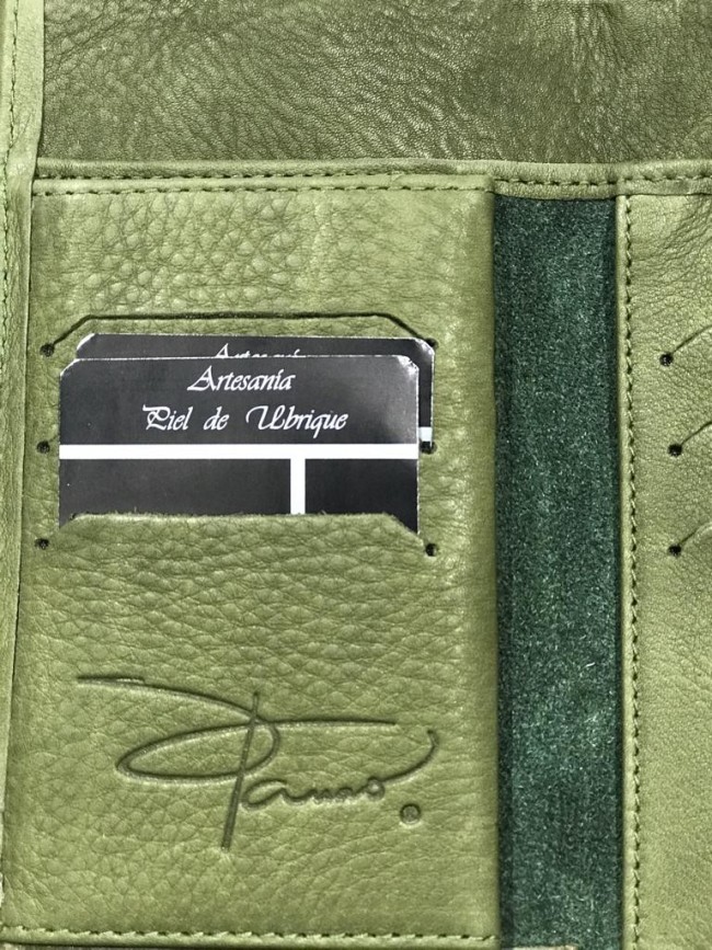 Cartera Señora Serraje Y Piel Tapeta