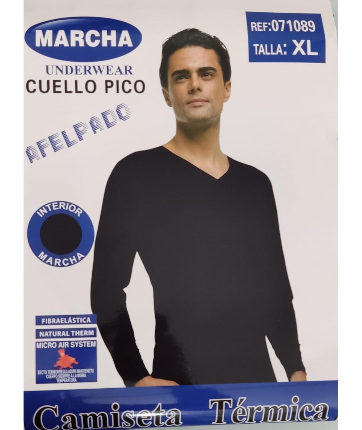 CAMISETA TERMICA CABALLERO AFELPADO