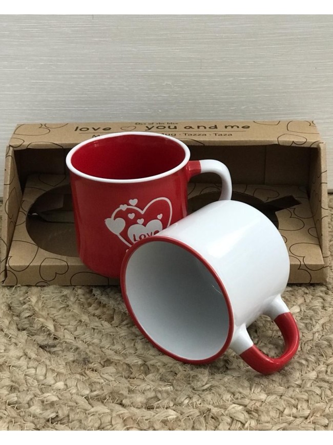 Set Dos Tazas Corazones