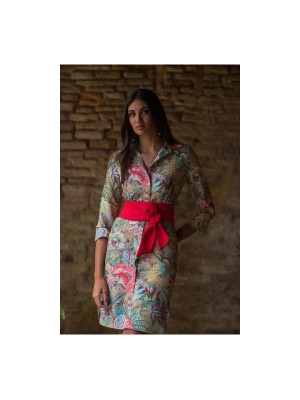 Vestido Camisero Jardin Japo Kahyra