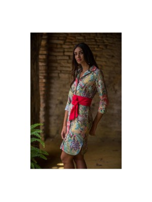 Vestido Camisero Jardin Japo Kahyra