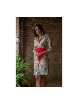 Vestido Camisero Jardin Japo Kahyra