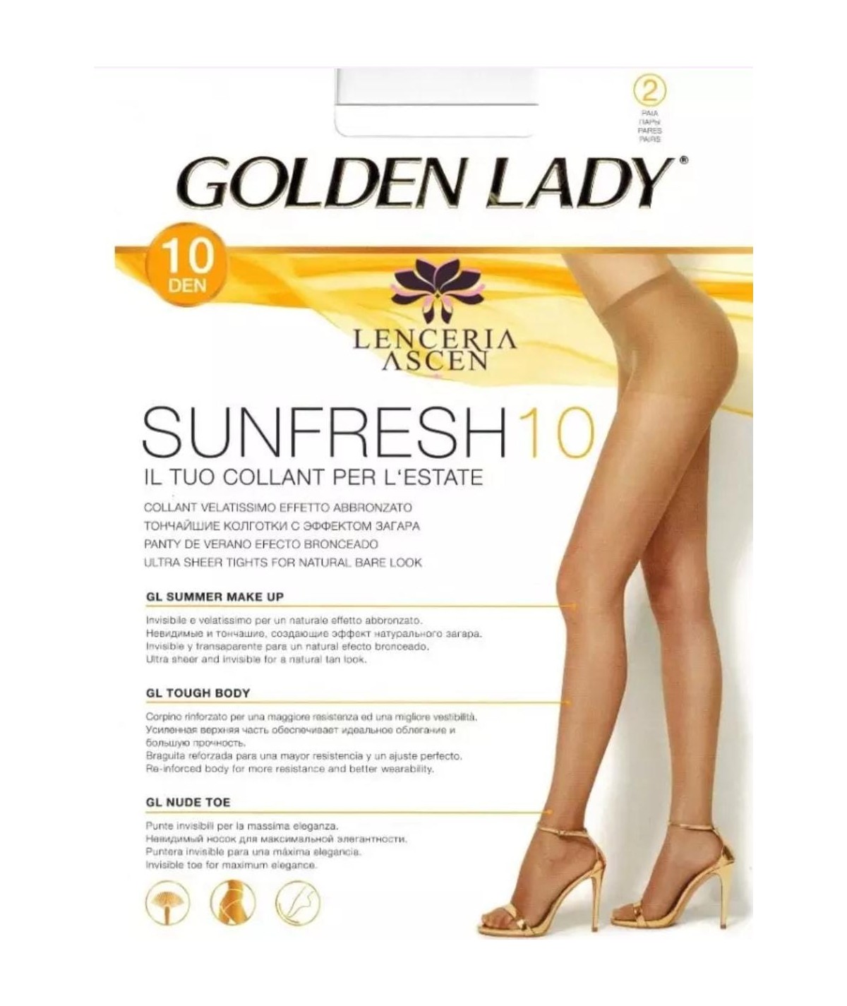 PANTYS VERANO GOLDEN LADY 10DEN