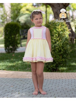 Vestido Niña Plumeti Abuela Tata