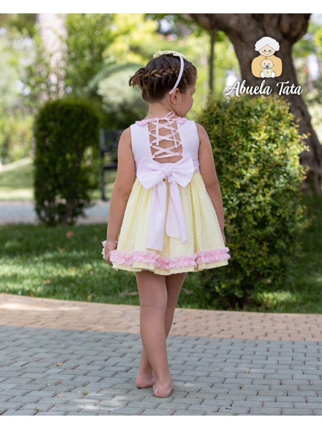Vestido Niña Plumeti Abuela Tata