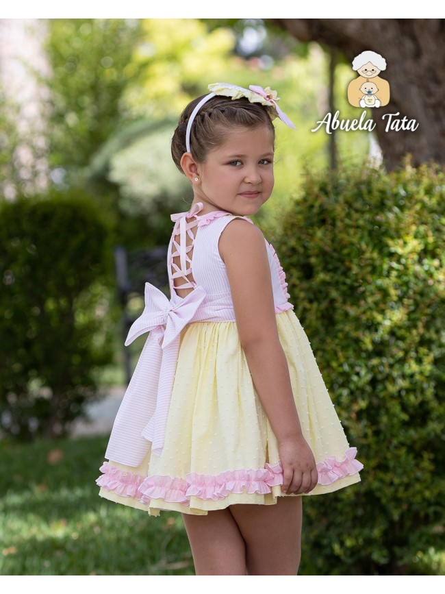 Vestido Niña Plumeti Abuela Tata