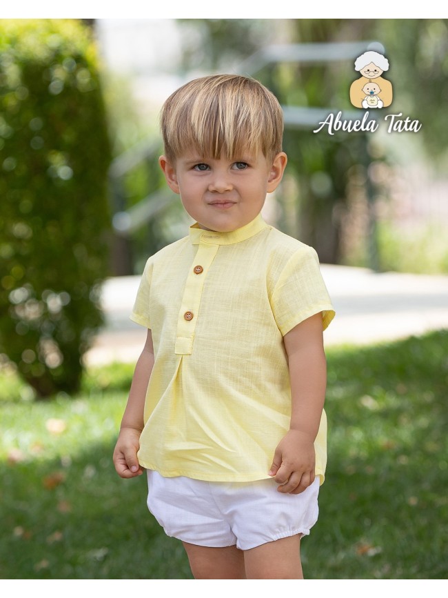 Conjunto Niño Blusa Hielo Y Short Abuela Tata