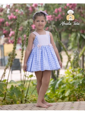 Vestido Cuadros Niña Abuela Tata