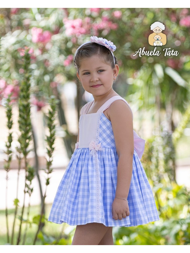 Vestido Cuadros Niña Abuela Tata