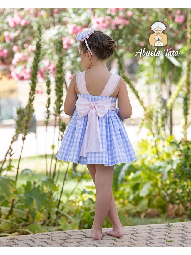 Vestido Cuadros Niña Abuela Tata
